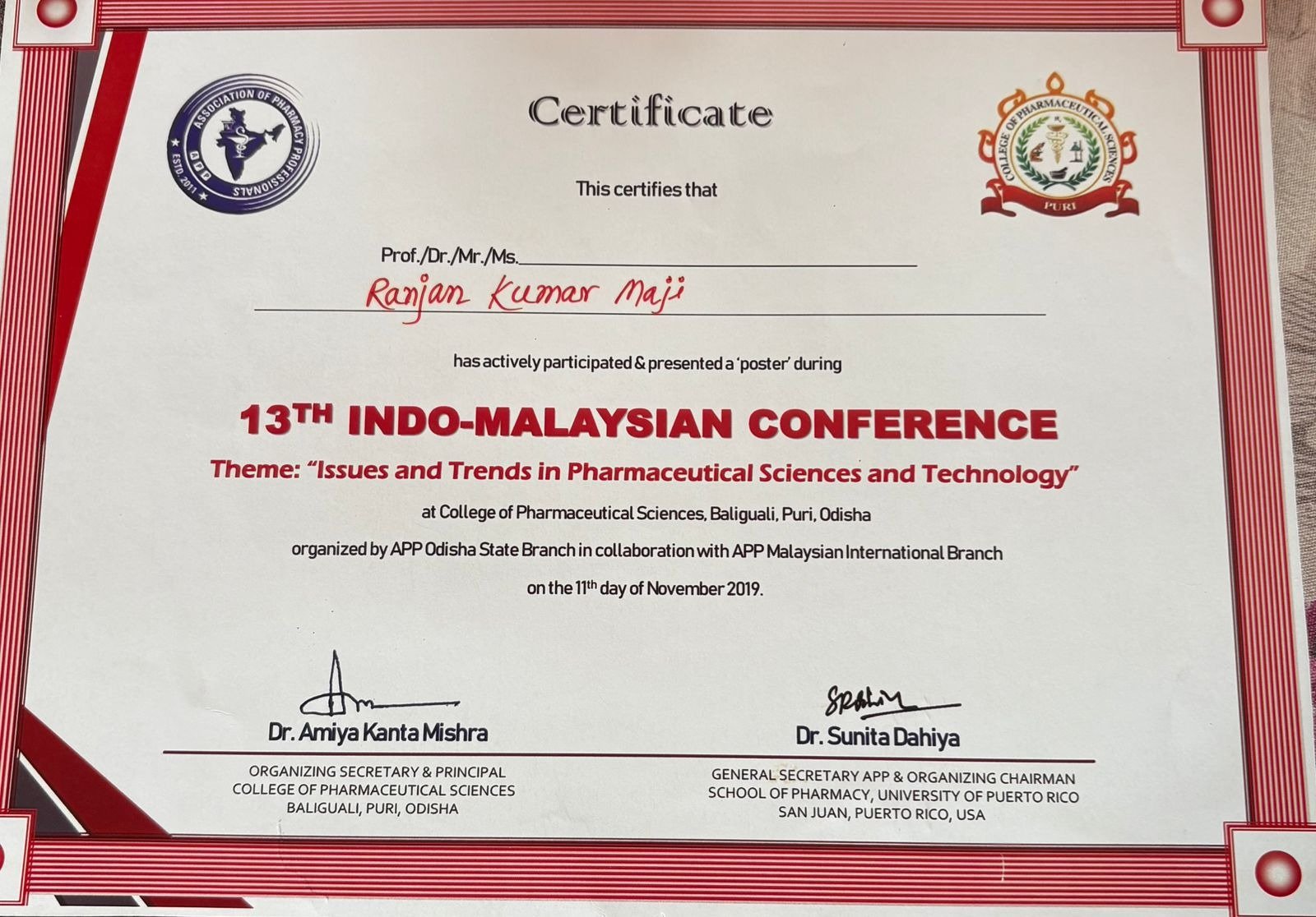 Our Faculty Members Actively Attend Seminars And Conferences